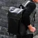 Backpack Women Men Pu Leather Korean Style Black School Bag Travel Satchel Rucksack Bolsa Feminina 1