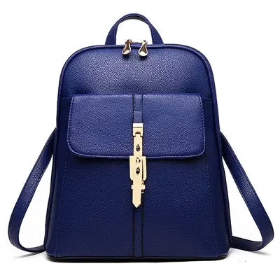 Backpack Women School Bags Pu Leather Backpacks Korean Style Schoolbags Travel Hiking Shoulder Bag Backbag 3