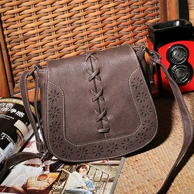 Bags Handbags Women Famous S Buns Hollow Woven Shoulder Diagonal Pu Leather Crossbody Bag Bolsos Femenina 7