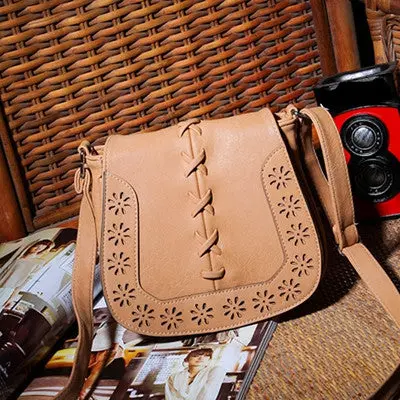 Bags Handbags Women Famous S Buns Hollow Woven Shoulder Diagonal Pu Leather Crossbody Bag Bolsos Femenina 8