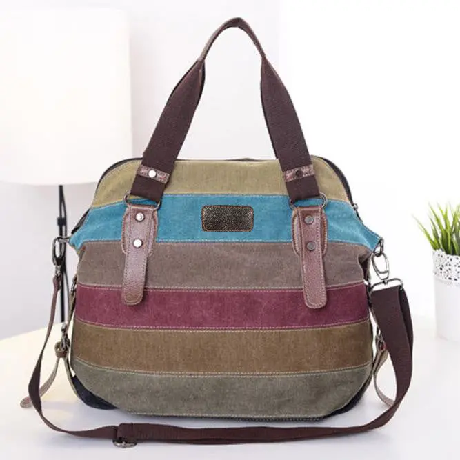 Bags Handbags Women Famous S Canvas Striped Shoulder Satchel Crossbody Tote Handbag Bolsos Femenina 1