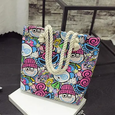 Bags Handbags Women Famous S Casual Print Canvas Handbag Bolsos Femenina Single Shoulder Messenger Bag 7