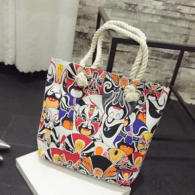 Bags Handbags Women Famous S Casual Print Canvas Handbag Bolsos Femenina Single Shoulder Messenger Bag 8