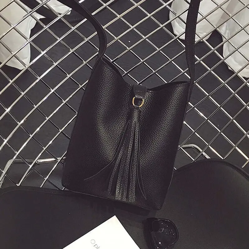 Bags Handbags Women Famous S Pu Leather Tassels Cross Body Shoulder Bucket Bag Bolsos Femenina 1