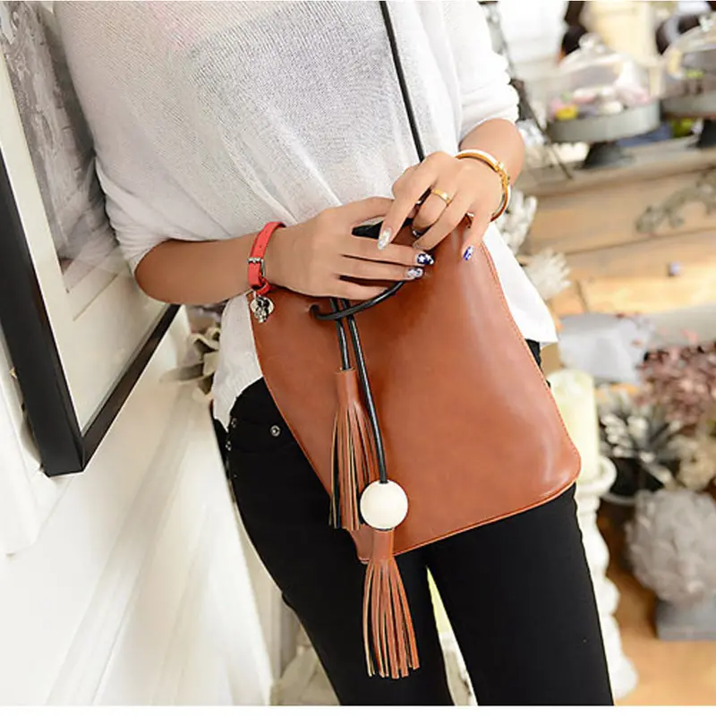 Bags Handbags Women Famous S Tassel Pu Leather Satchel Shoulder Tote Crossbody Bag Bolsos Femenina 3