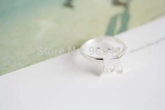 Bambi Silver Unique Fawn Rings Deerlet Rings Onta Open Ring Animals Rings R205 3