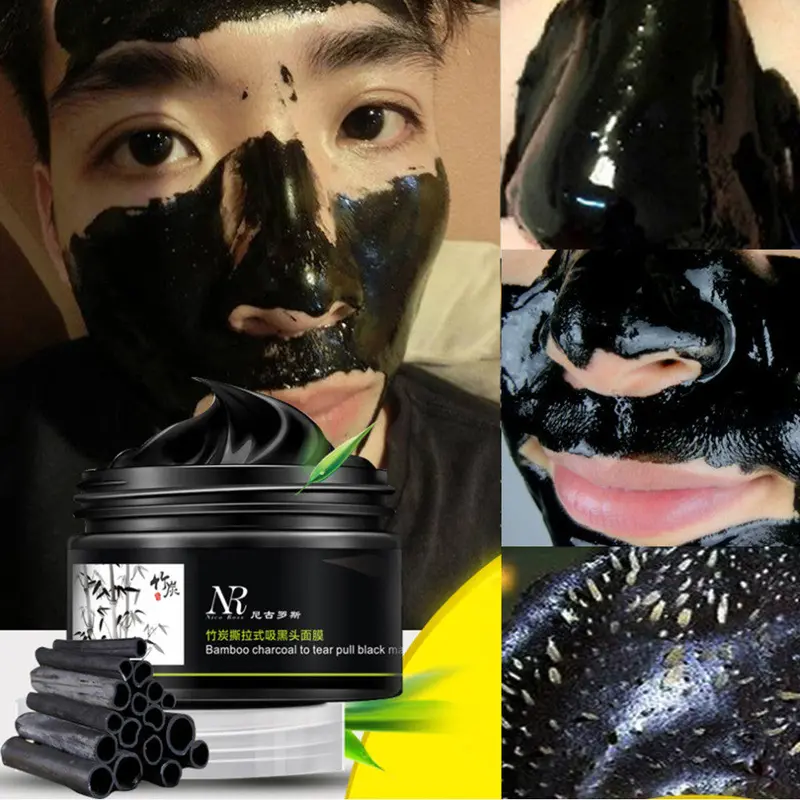 Bamboo Charcoal Facial Tear Pull Nose Blackhead Mask Gel Cleasing Remover 1