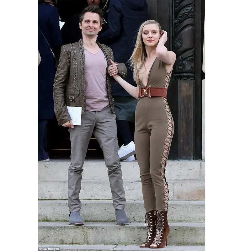 Bandage Women Jumpsuit Sexy Deep V Celebrity Rompers Womens Jumpsuit Plus Size Bodycon Jumpsuit Overalls For Women 3
