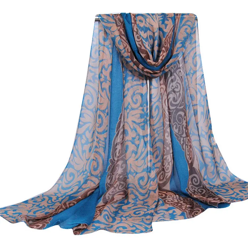 Bandana Women Printing Long Soft Wrap Scarf Ladies Shawl Georgette Scarves Scarf Luxury Fast Shipping Feida 2
