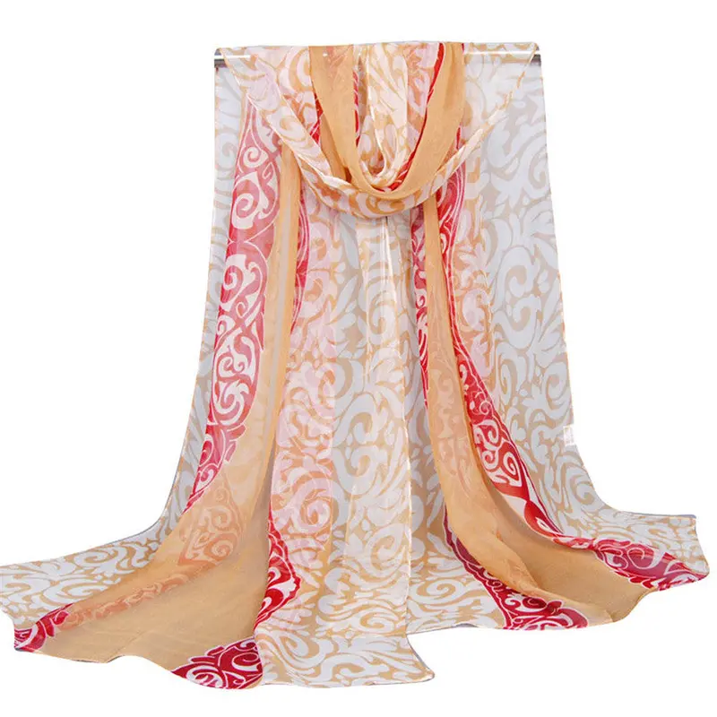 Bandana Women Printing Long Soft Wrap Scarf Ladies Shawl Georgette Scarves Scarf Luxury Fast Shipping Feida 3