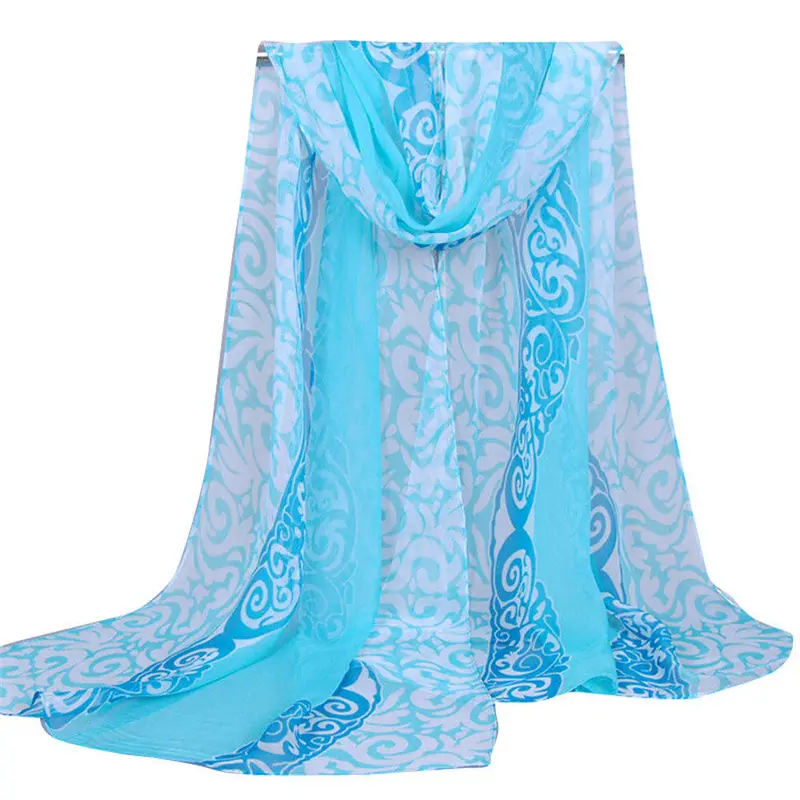 Bandana Women Printing Long Soft Wrap Scarf Ladies Shawl Georgette Scarves Scarf Luxury Fast Shipping Feida 5