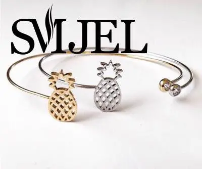 Bangles Ajustable Pineapple Cuff Bangle Party Gift Sz052 G052 1