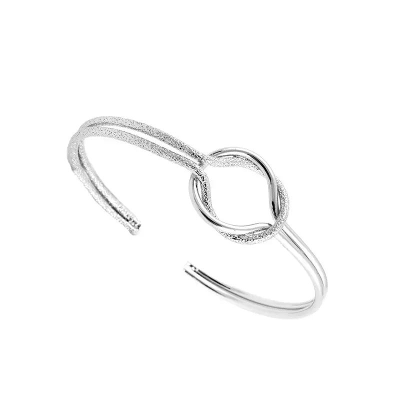 Bangles Brass Handmade Knot Open Bracelet Bangles G048 2