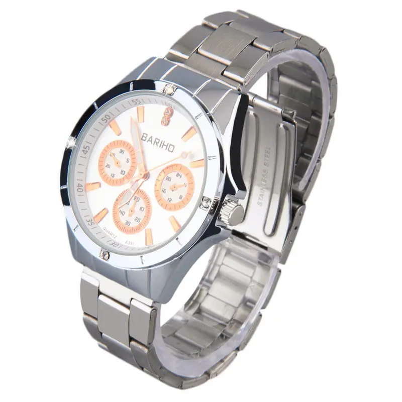 Bariho A391stainless Steel Round Dial Analog Quartz Wrist Watch 2