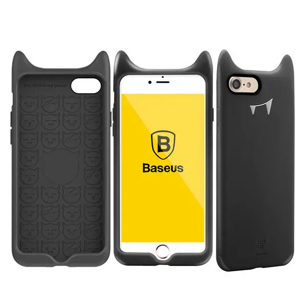 Baseus Mobile Phone Case Cute Cartoon Soft Silicone Protective Cover For Iphone 7 4.7" 7 Plus 5.5" Cases 1