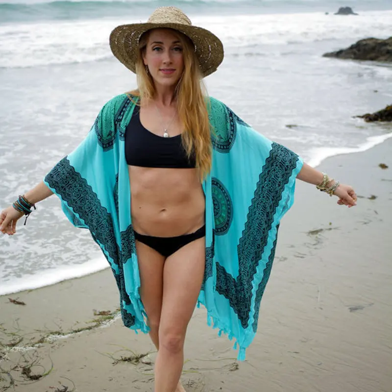 Beach Cover Up Bikini Boho Scarf Women Scarf Tapestry Luxury Mala Bohemian Shawls Scarves Stoles Bohemian 2