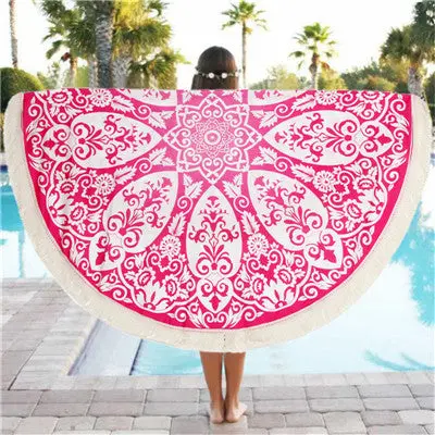 Beach Cover Up Bikini Women Scarf Hippie Tapestry Beach Mat Luxury Mala Bohemian Shawls Scarves Stoles 1