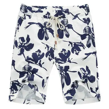 Beach Homme Bermuda Shorts Casual Slim Fit Large Size Knee Length Beach Floral Short Outwear Trousers 1