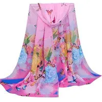 Beach Scarf From India Poncho Sexy Scarves Chiffon Shawls Women Long Print Wrap Ladies Large Silk Scarfs 1
