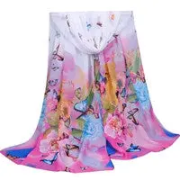 Beach Scarf From India Poncho Sexy Scarves Chiffon Shawls Women Long Print Wrap Ladies Large Silk Scarfs 3