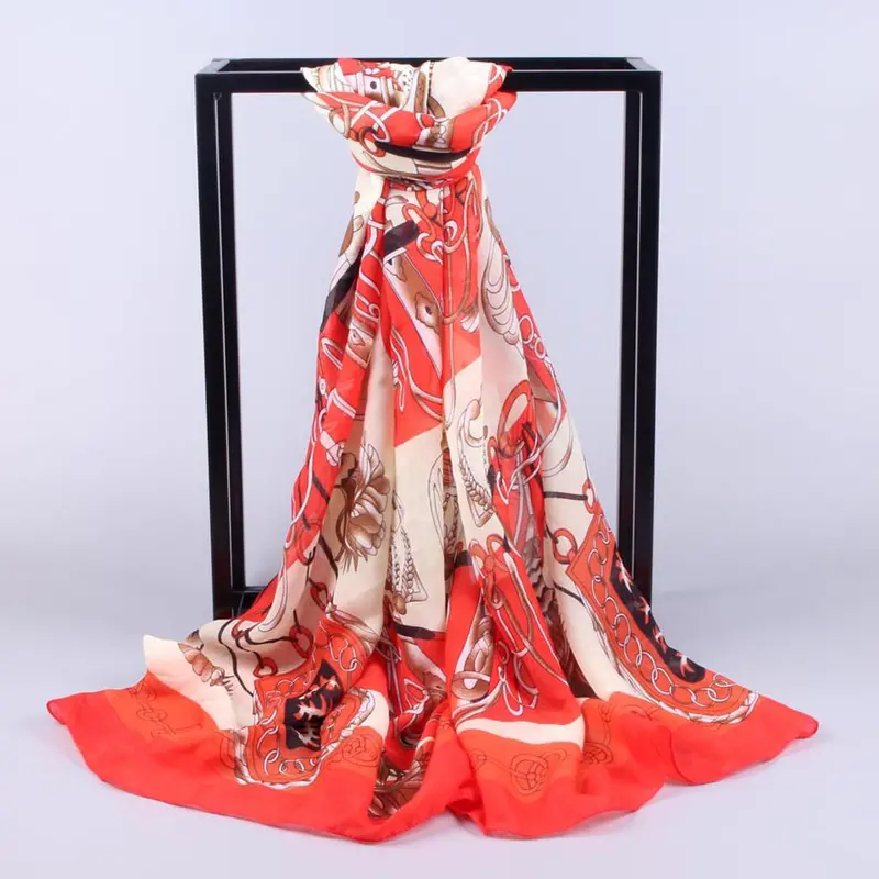 Beach Scarf Sexy Scarves From India Loose Shawls / Women Long Chiffon Soft Wrap Scarfs Ladies 3