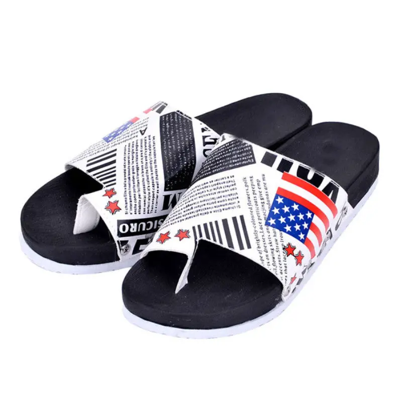 Beach Slippershigh Heels Sals Slippers Rainbow Non-Slip Thick Soled Platform Wedge Women Slippers 1
