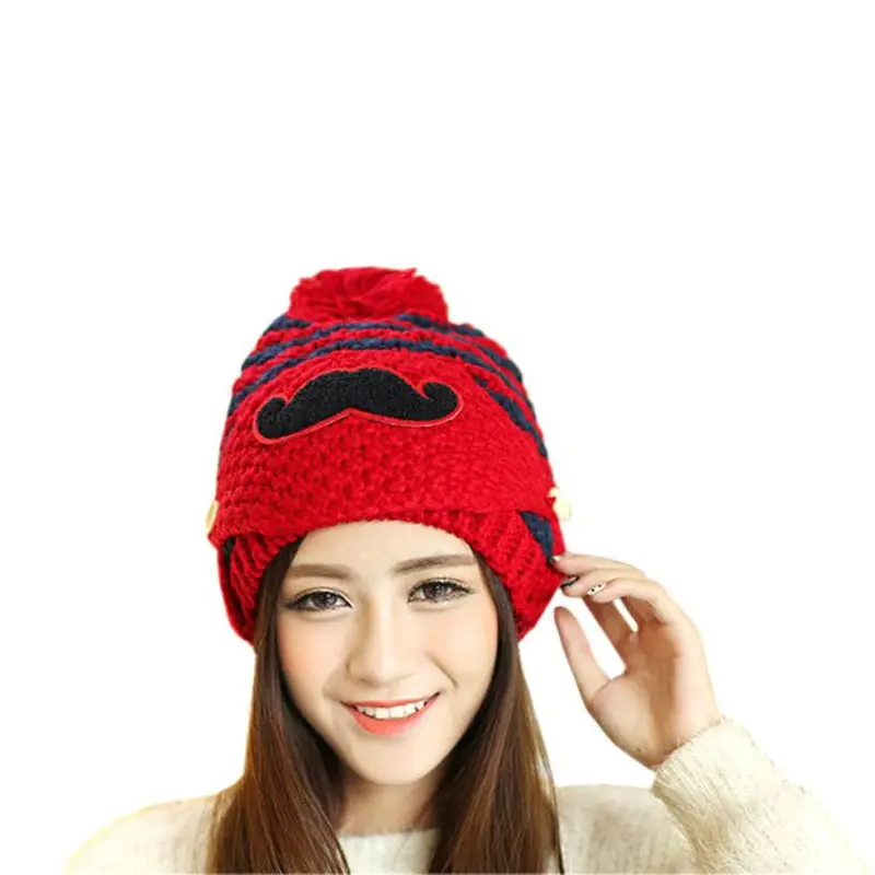 Beard Hat For Women One Hat Masks Beanies With Mouth Mask Wool Hat 4