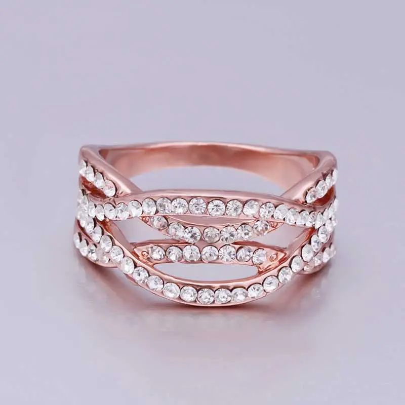 Beautiful 18K Gold Plated Rings Xx Ring Men Floating Charms 251 2