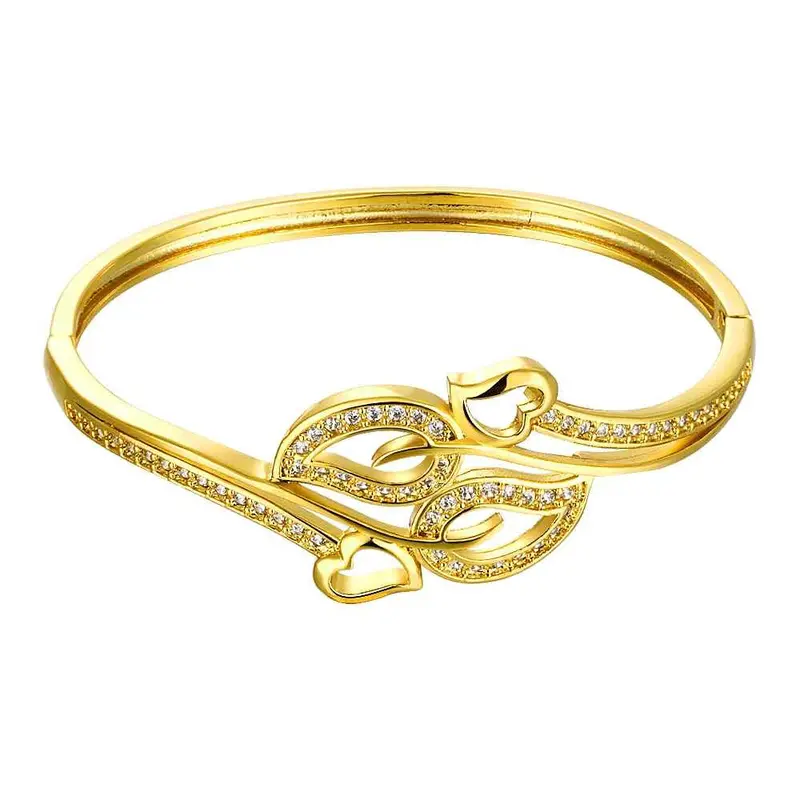 Beautiful 18K Gold Plating Coil Connected Men Bracelet 1