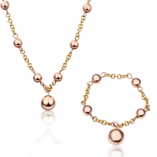 Beautiful 18K Gold Plating Jewelry Set Hand Madeball Smtps196 1