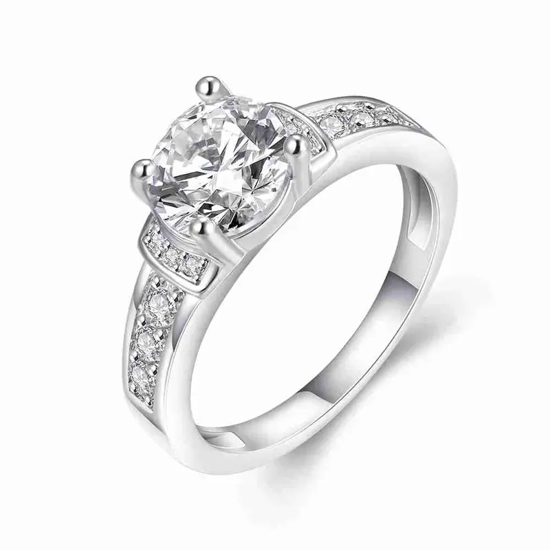 Beautiful Austrian Crystal Wedding Rings Crystal Claw Package Opal Men Jewelry 1