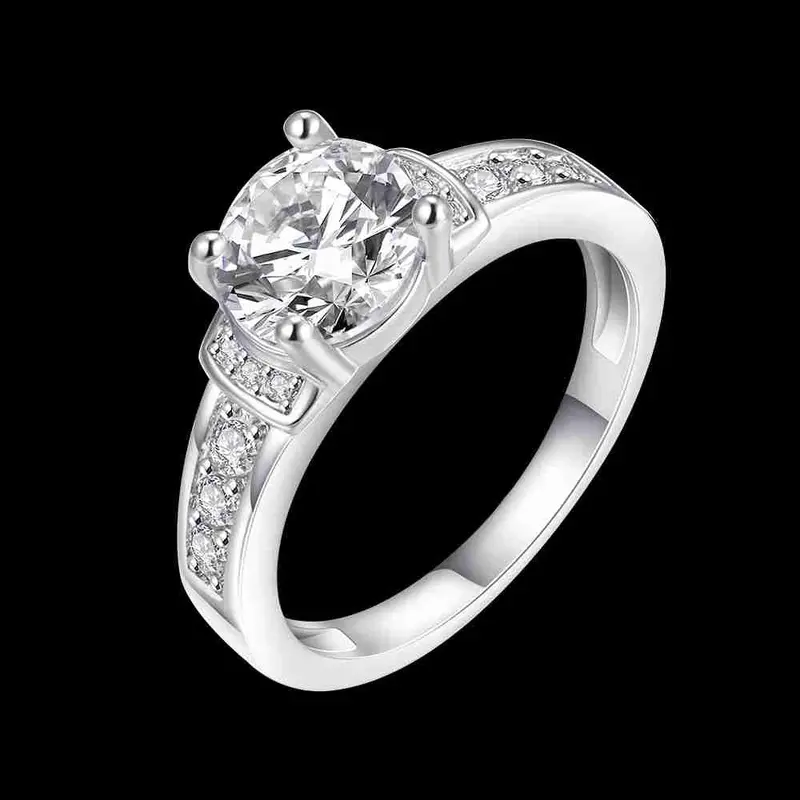 Beautiful Austrian Crystal Wedding Rings Crystal Claw Package Opal Men Jewelry 2