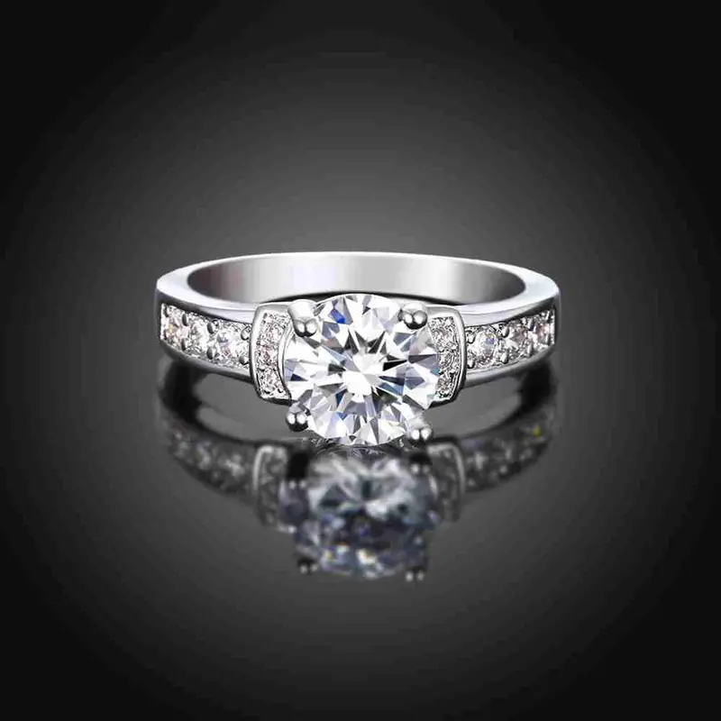 Beautiful Austrian Crystal Wedding Rings Crystal Claw Package Opal Men Jewelry 4