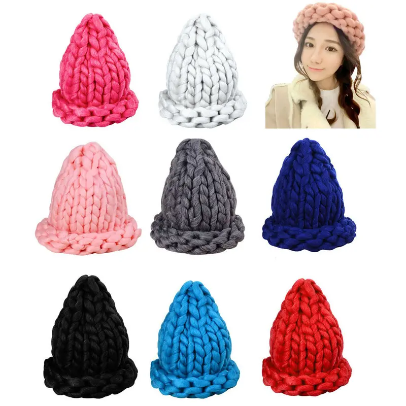 Beautiful Casual Charming Women Crochet Hat Knit Beanie Warm Cap 4
