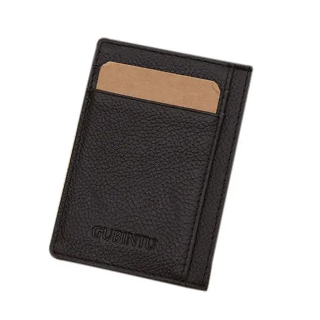 Beautiful Money Clip Ultra-Thin Mini Leather Credit Card Id Holder Money Clip Wallet 2