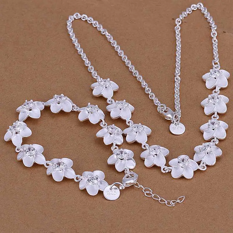Beautiful Silver Jewelry Set Sets Bijoux 65 1