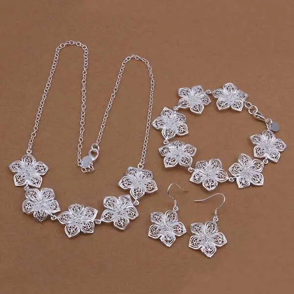 Beautiful Silver Jewelry Set Sets Bijoux 65 2