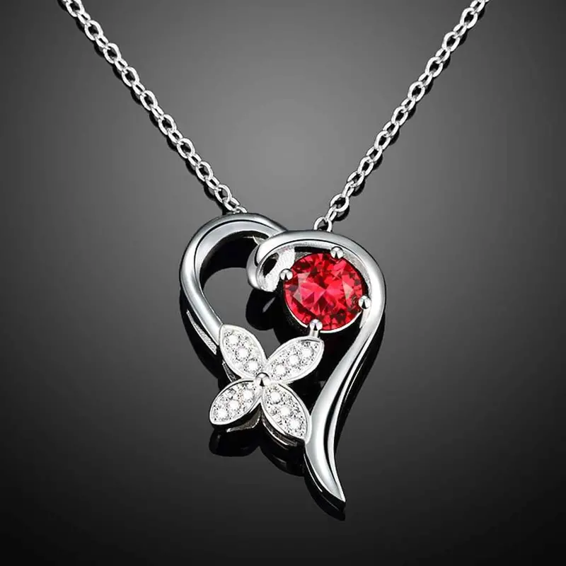 Beautiful Silver Pendant Flower Vine Maxi Colar Diy179 1