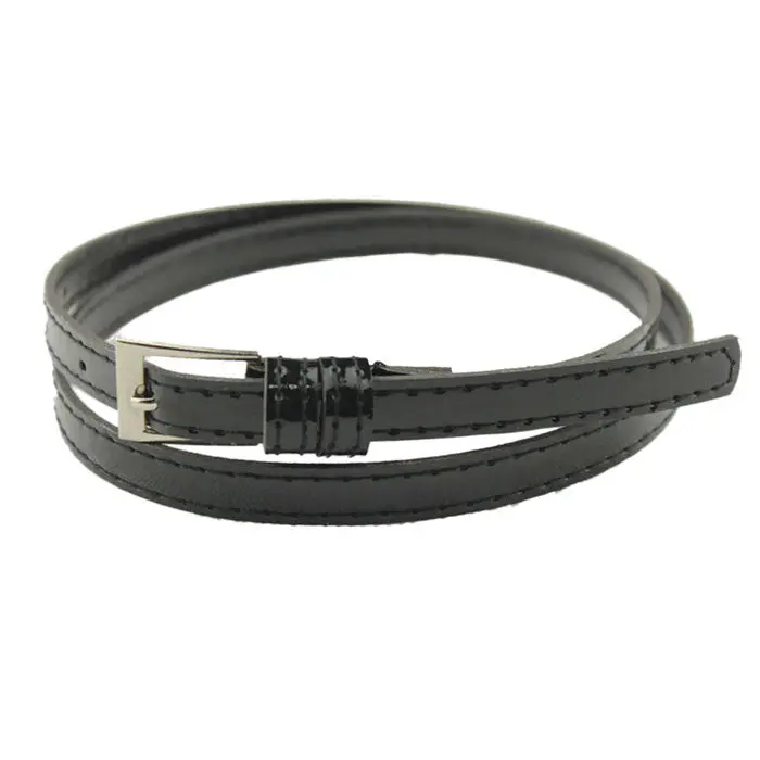 Beautiful Woman Multicolor Small Candy Color Thin Pu Leather Belt Ms Belt 1