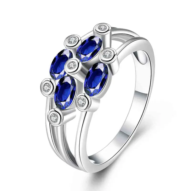 Best Friends 18K Gold Plating Rings For Men Four-Color Flowers Aliancas Jewelry177 6