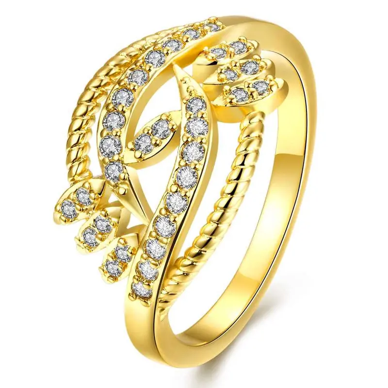 Best Friends 18K Gold Plating Wedding Rings Peacock Head Inlaid Crystal Bague Femme Ruby Jewelry31 15
