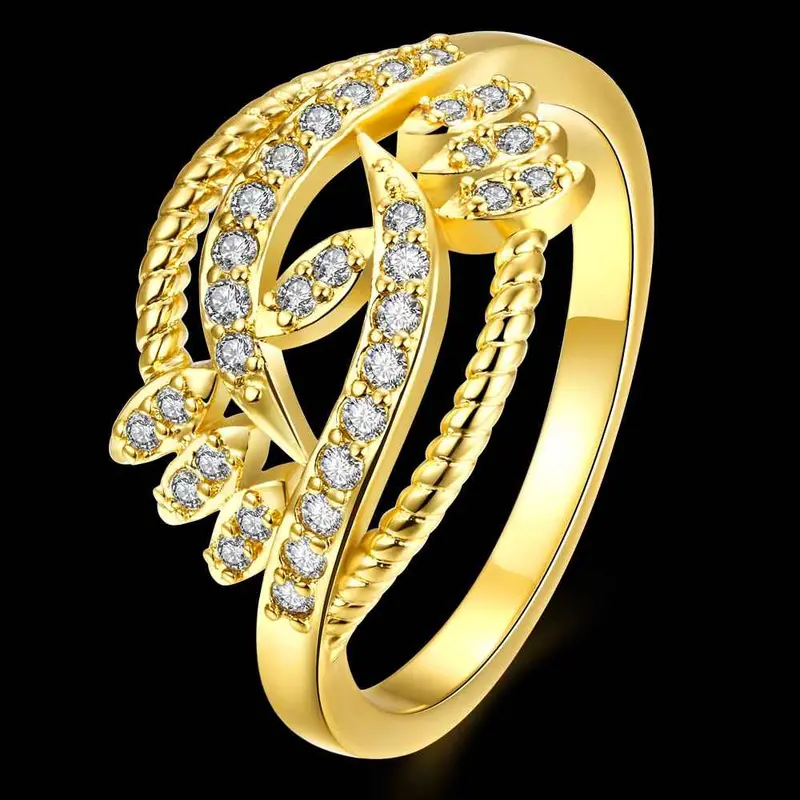 Best Friends 18K Gold Plating Wedding Rings Peacock Head Inlaid Crystal Bague Femme Ruby Jewelry31 17