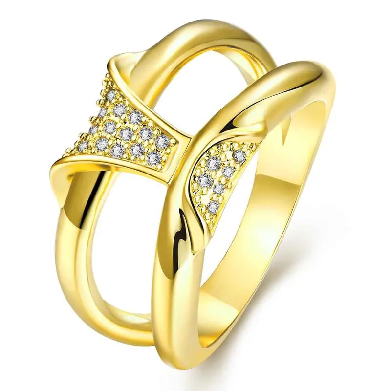 Best Friends 18K Gold Plating Wedding Rings Peacock Head Inlaid Crystal Bague Femme Ruby Jewelry31 5