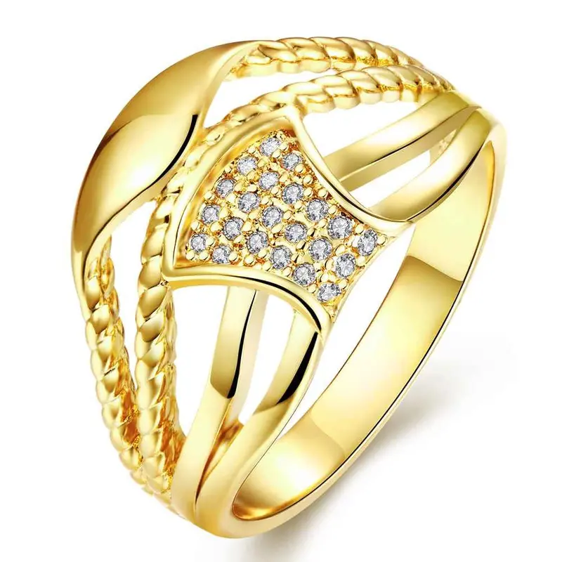 Best Friends 18K Gold Plating Wedding Rings Peacock Head Inlaid Crystal Bague Femme Ruby Jewelry31 7