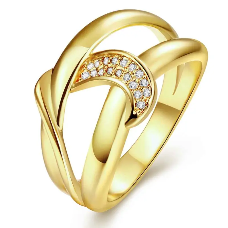 Best Friends 18K Gold Plating Wedding Rings Peacock Head Inlaid Crystal Bague Femme Ruby Jewelry31 9
