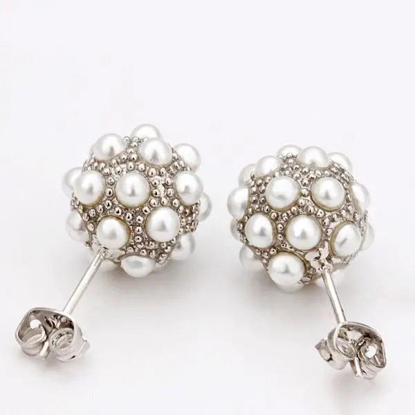 Best Friends 18K Real Gold Plated Earrings Mn Ball Stud Earrings Kupe Gift For Her  36 1