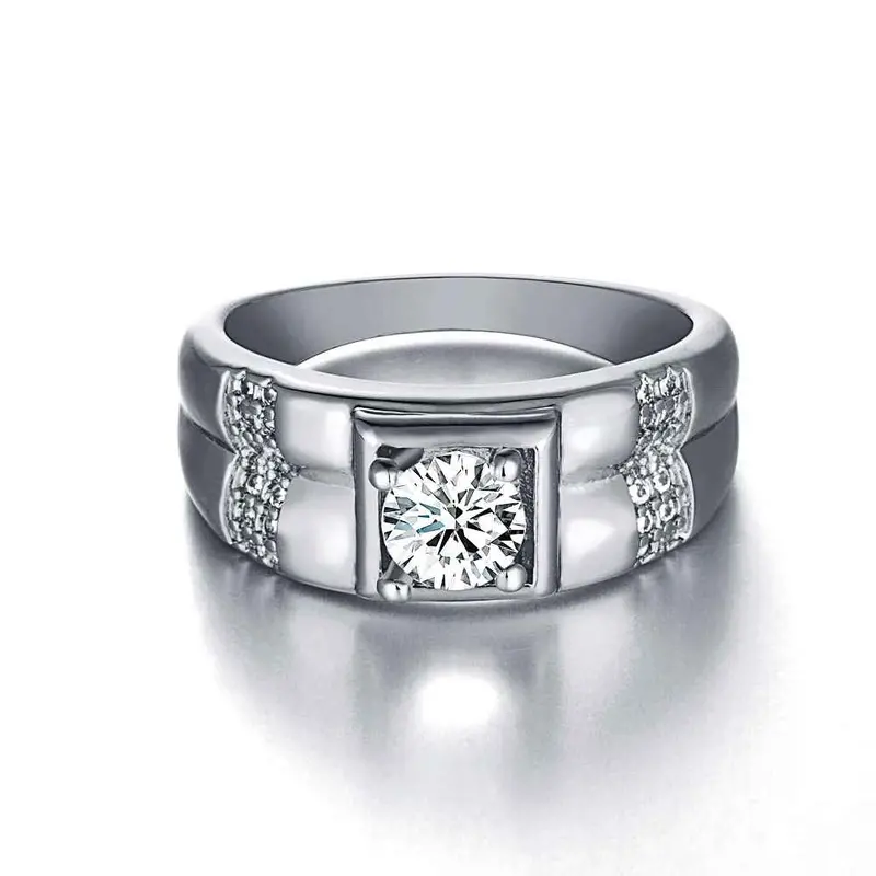 Best Friends Austrian Crystal Wedding Rings Magic Anel De Ouro Horloge Skgr129 2