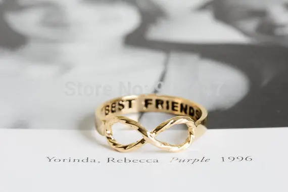 Best Friends Infinity Letter Rings,Infinite Ever Love Rings,Eternity Eight 8 Rings 1