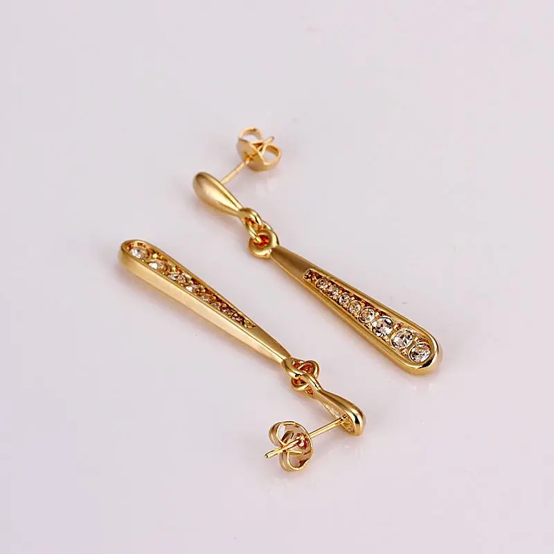 Best Friends Jewerly 18K Gold Plated Earing 1 Stick Drop Earrings Brincos Smtpe26 1
