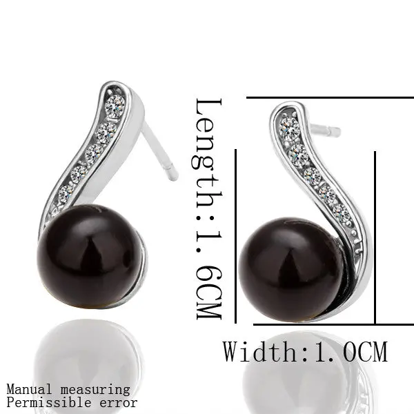 Best Friends Jewerly 18K Gold Plated Earing Black Beads Stud Earrings Brincos Smtpe 24 1